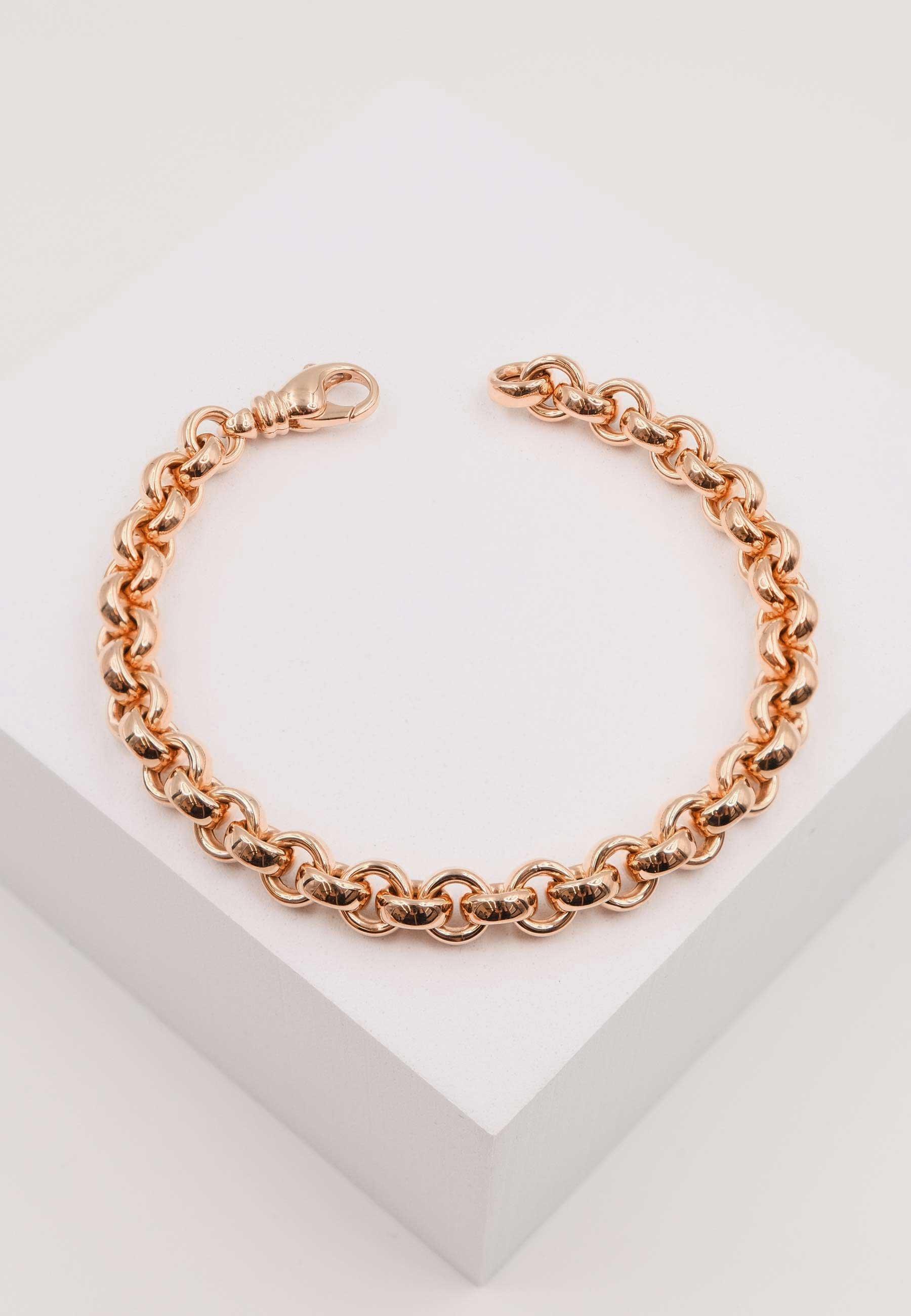 MUAU Schmuck  Bracelet Erbs Rotgold 750 20cm, 7.7mm 