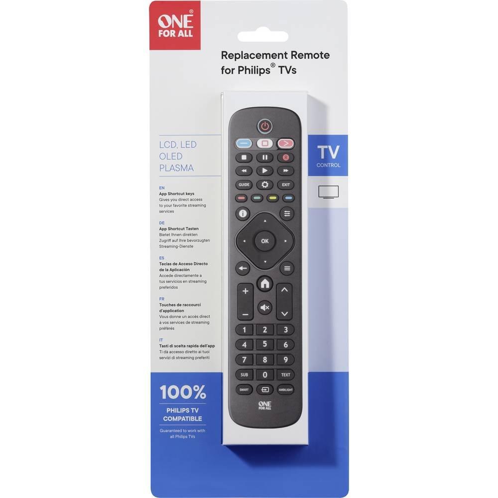 One For All  One For All TV Replacement Remotes URC4913 telecomando IR Wireless Pulsanti 