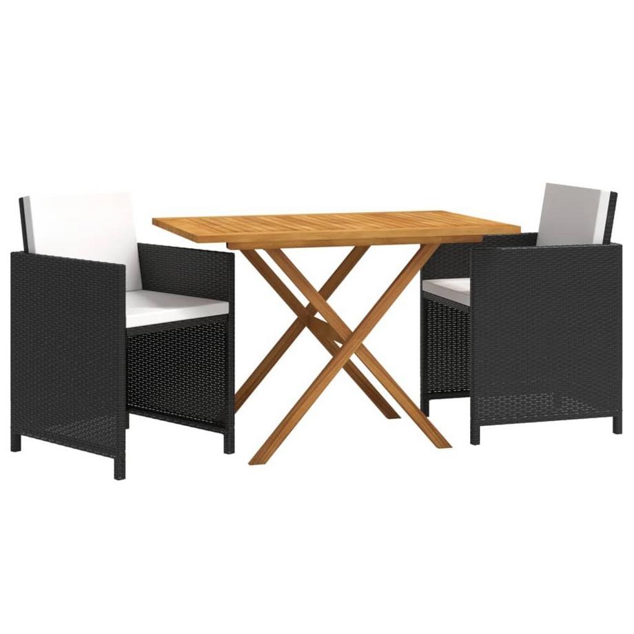 VidaXL Ensemble de salle à manger de jardin rotin synthétique  