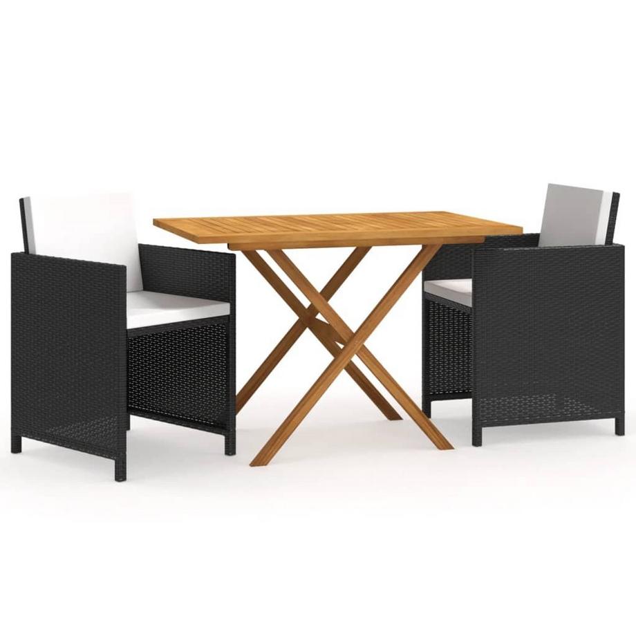 set da pranzo da giardino Polirattan