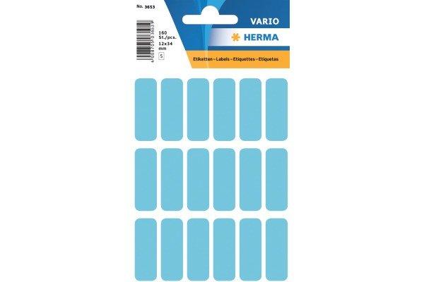 Image of Haftetiketten 12x34mm 3653 blau, perm. 90 Stück Haftetiketten 12x34mm 3653 blau, perm. 90 Stück