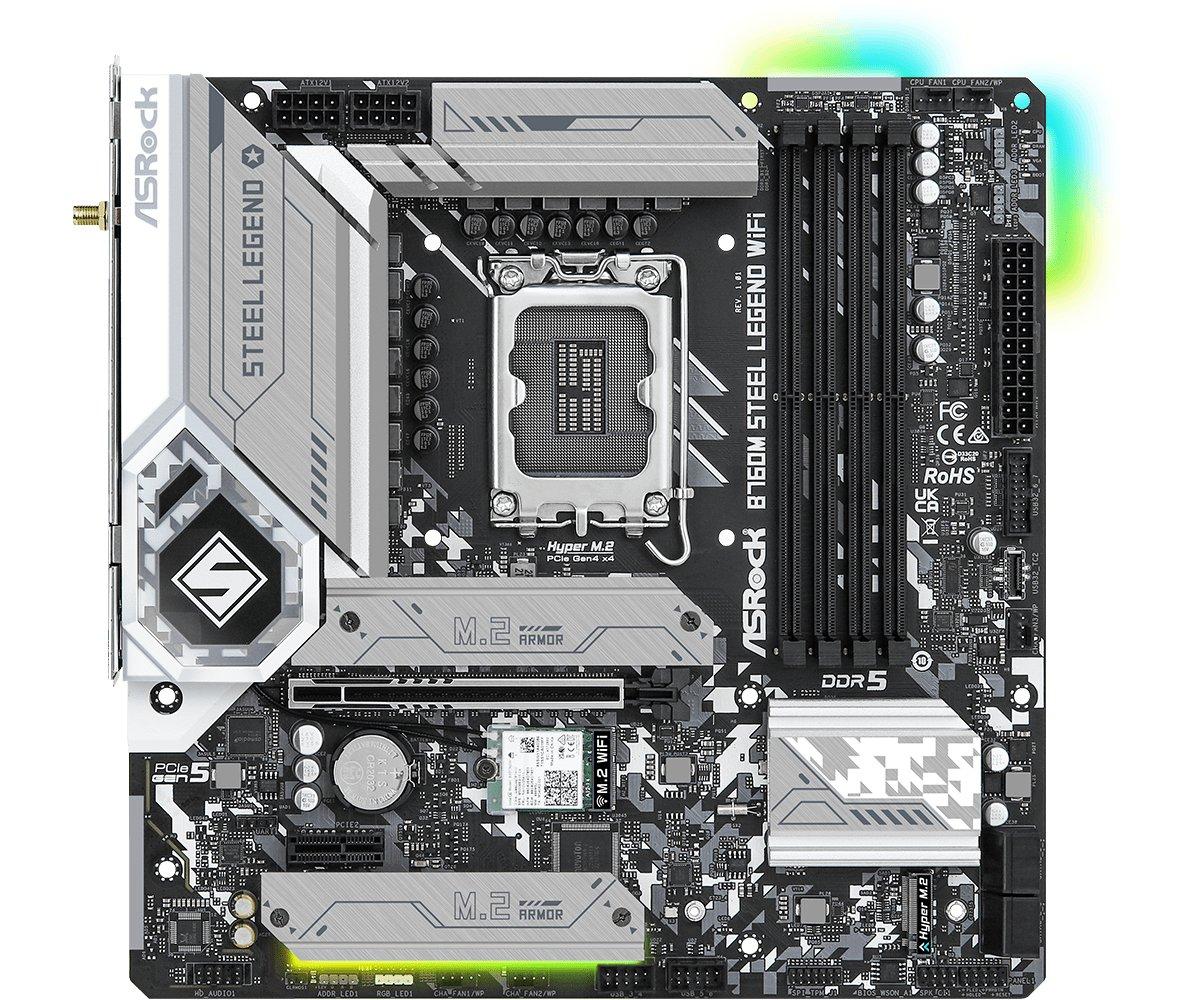 ASRock  B760M Steel Legend WiFi Intel B760 LGA 1700 micro ATX 