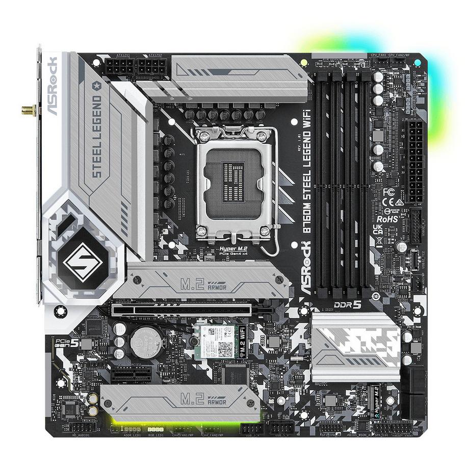 ASRock  B760M Steel Legend WiFi Intel B760 LGA 1700 micro ATX 