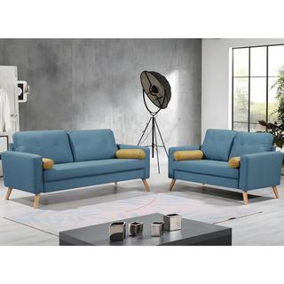 Vente-unique Couchgarnitur Stoff 3+2 TATUM  