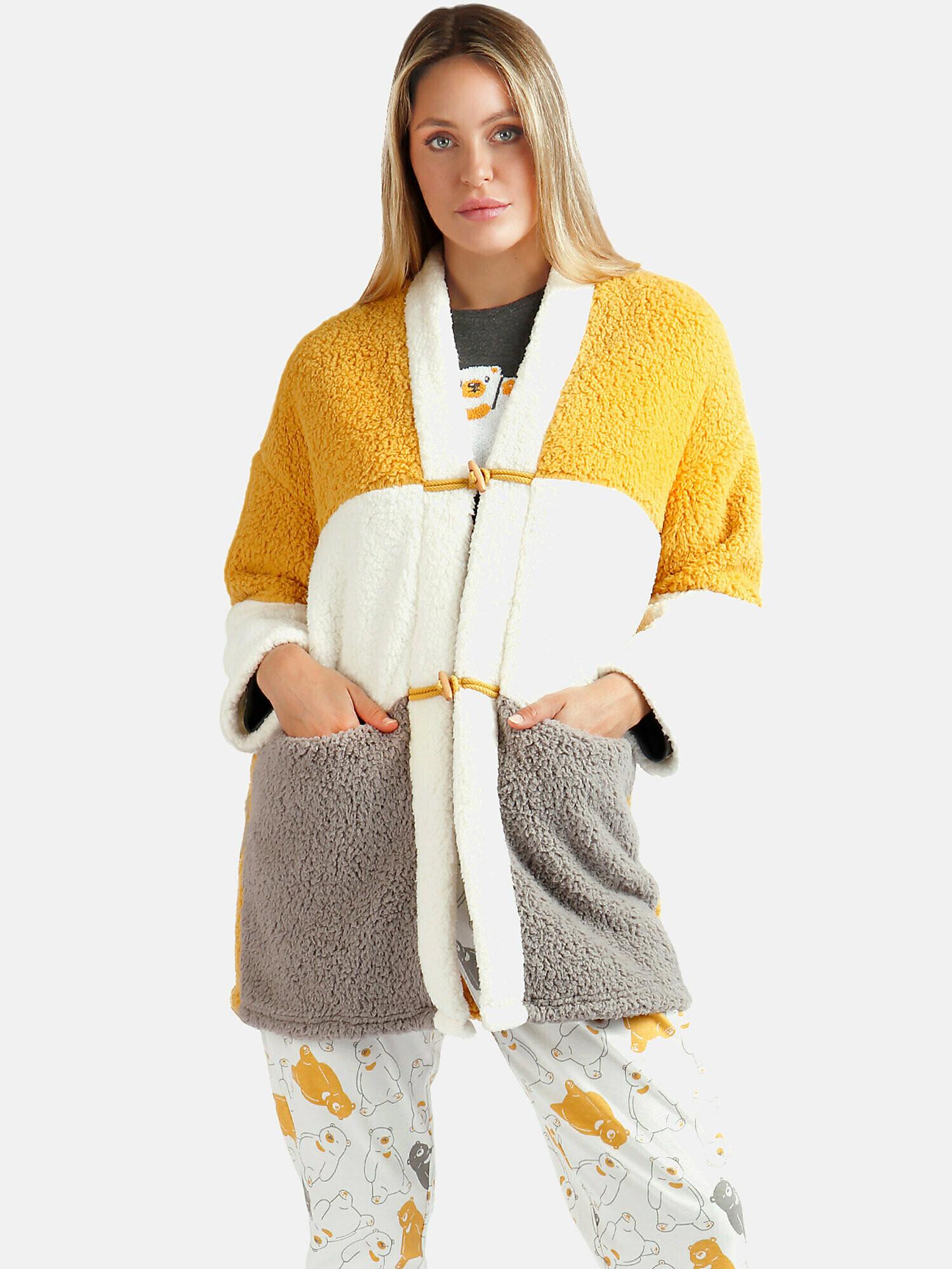 Image of Hausjacke Warm Hugs Damen Gelb S