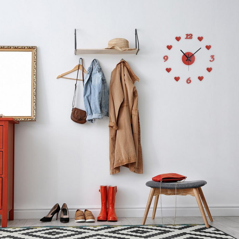 B2X DIY Wanduhr "Herzen"  