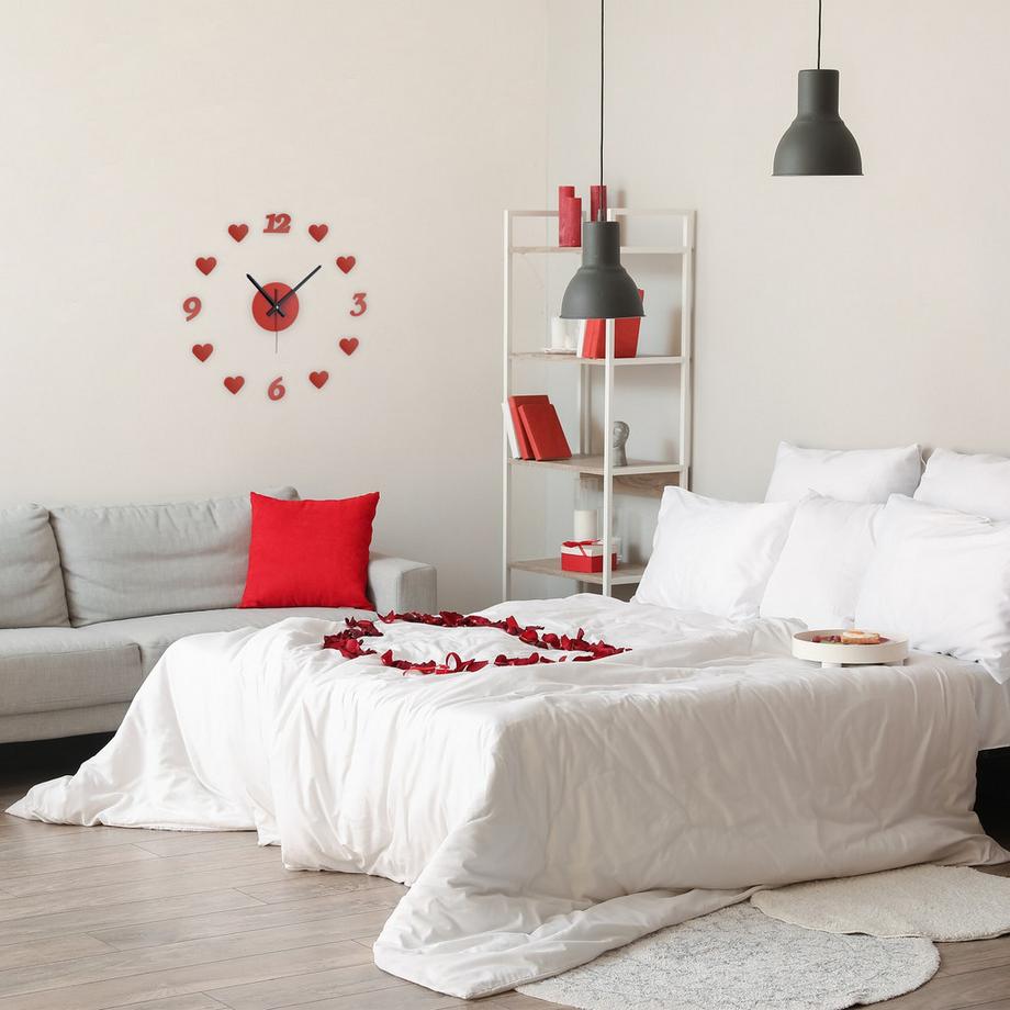 B2X DIY Wanduhr "Herzen"  