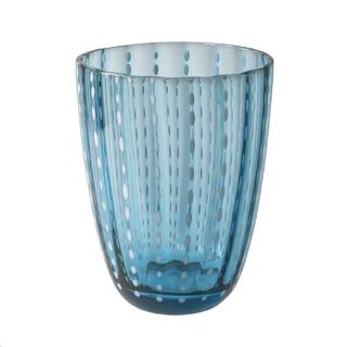 Villa D'Este Home Tivoli  , Kalahari - Glas Set blau (6-tlg) 