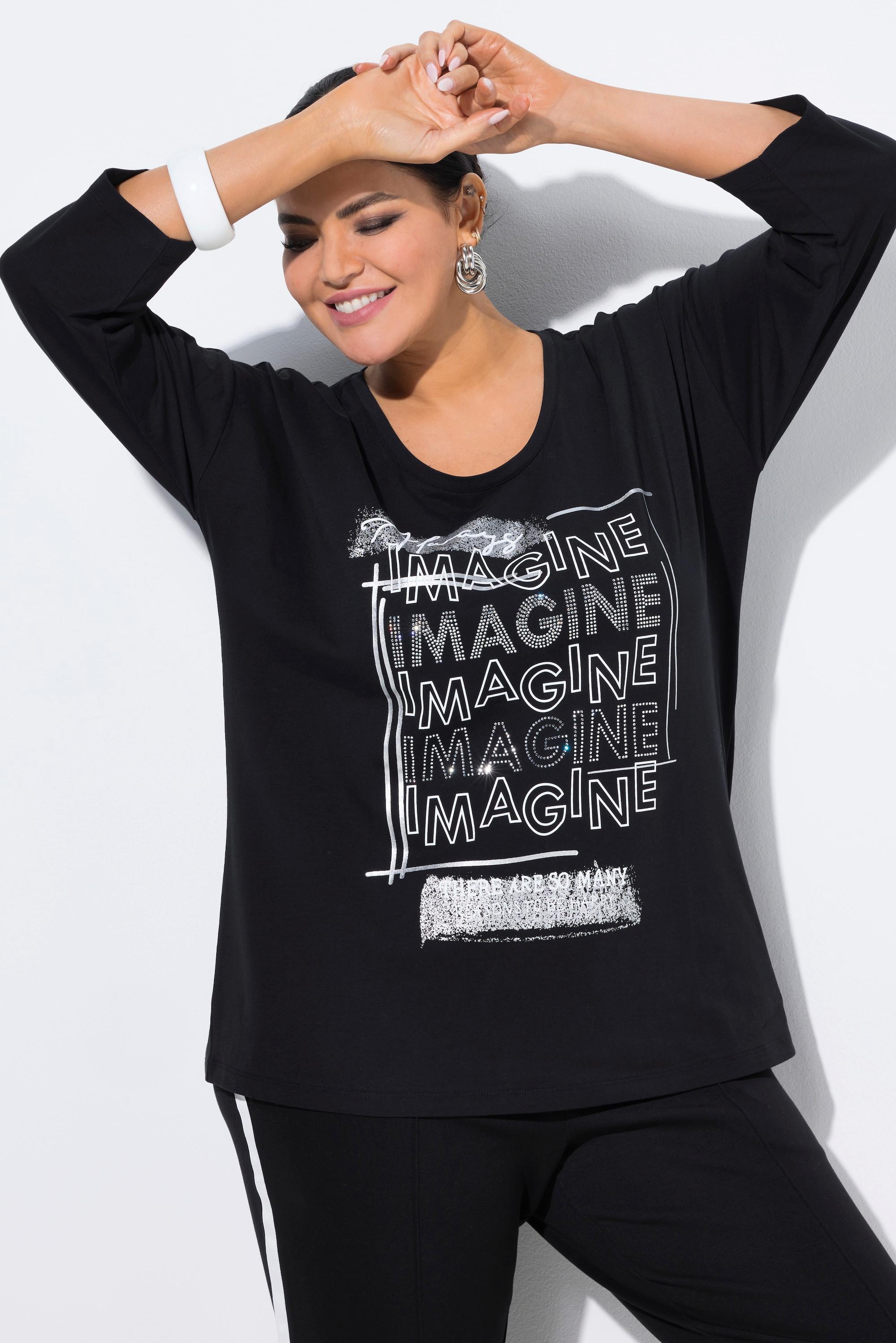 Ulla Popken Imagine Rundhals 3/4 Arm Shirt  