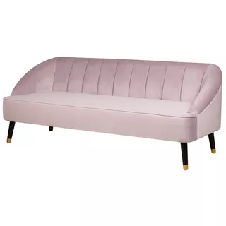 Beliani 3 Sitzer Sofa aus Samtstoff Glamourös ALSVAG  