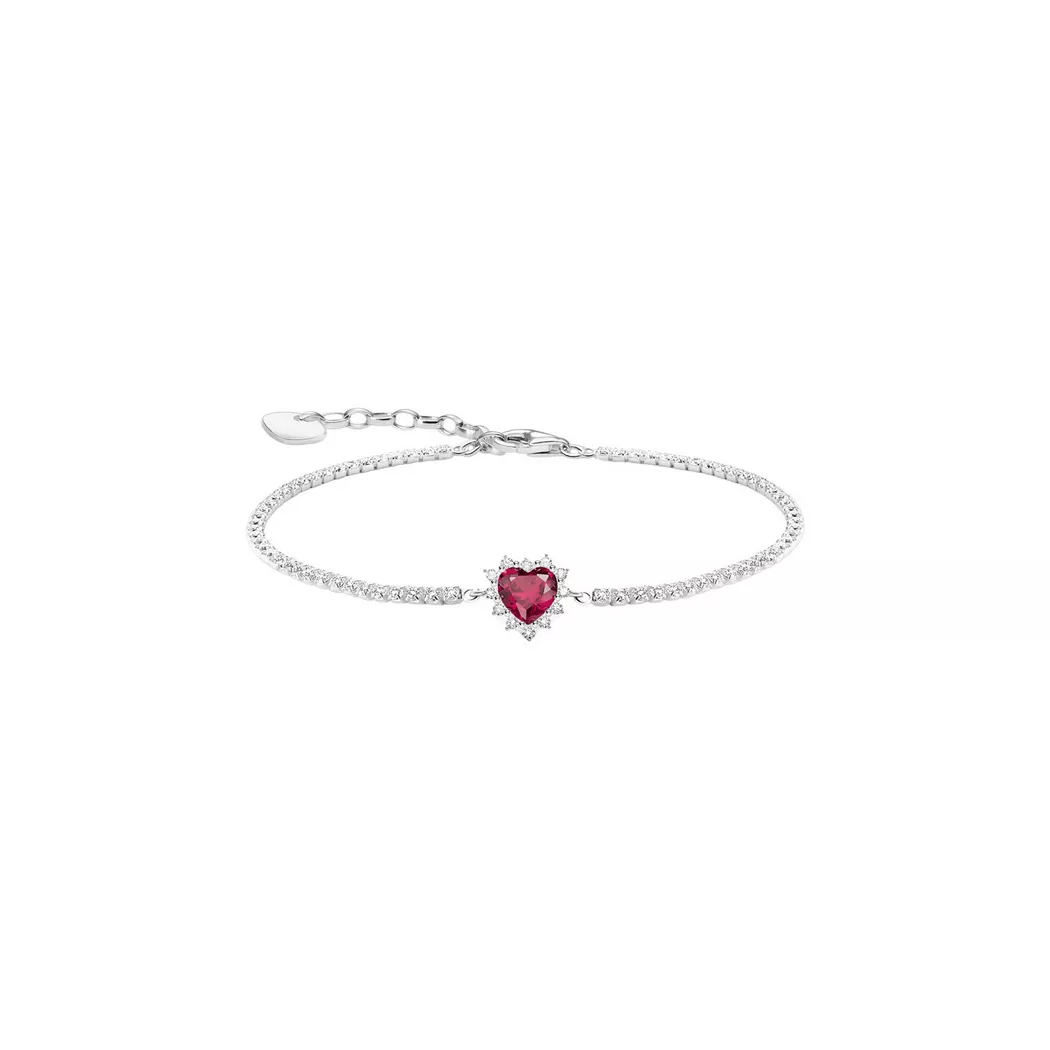THOMAS SABO - s Herzarmband Romantik, 19cm, Silber