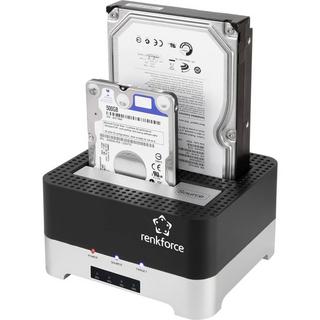 Renkforce  Renkforce Station d’accueil pour disques durs SATA USB 3 avec fonction de clonage 