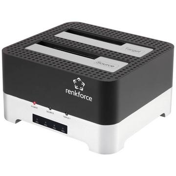 Renkforce USB 3 SATA Festplatten-Dockingstation mit Clone-Funktion