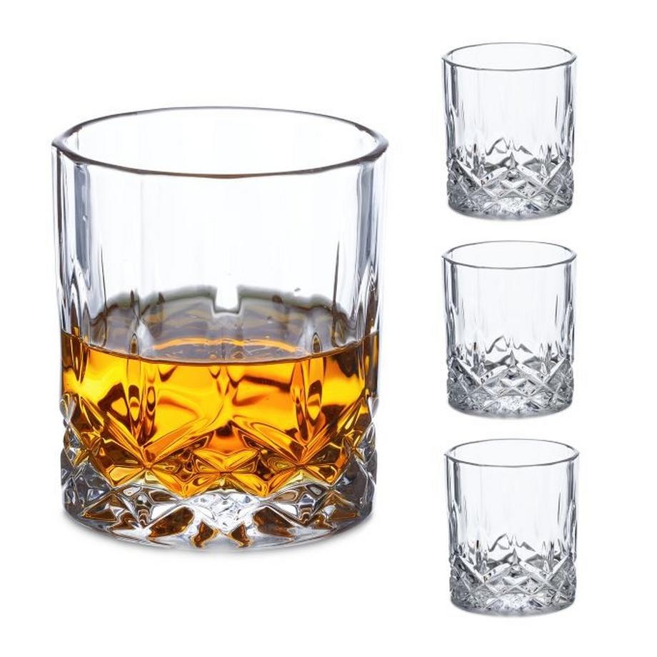 Confezione da 4 bicchieri da whisky