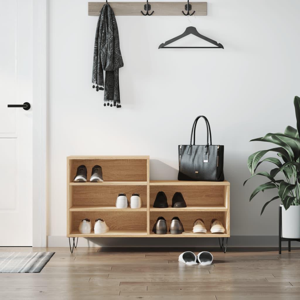 VidaXL Armoire à chaussures bois d'ingénierie  