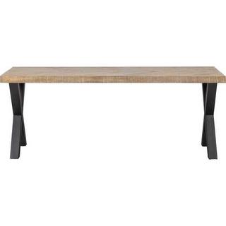 mutoni Table à manger Tablo Mango Herringbone 180x90 Alkmaar pied  