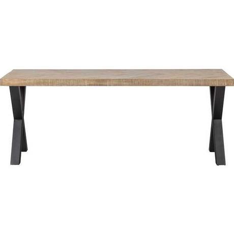 mutoni Table à manger Tablo Mango Herringbone 180x90 Alkmaar pied  