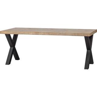 mutoni Table à manger Tablo Mango Herringbone 180x90 Alkmaar pied  