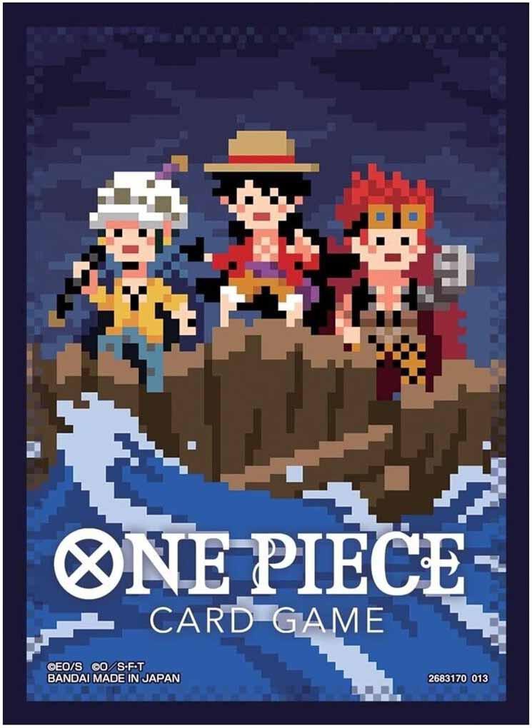 Bandai  One Piece Card Game - Official  Sleeves Set No. 6 - The 3 Captains Dot (70 Sleeves) 