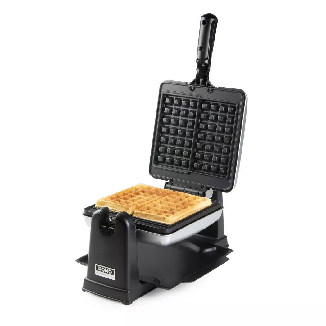Domo - Gaufrier rotatif 1400w inox/noir DO9272W