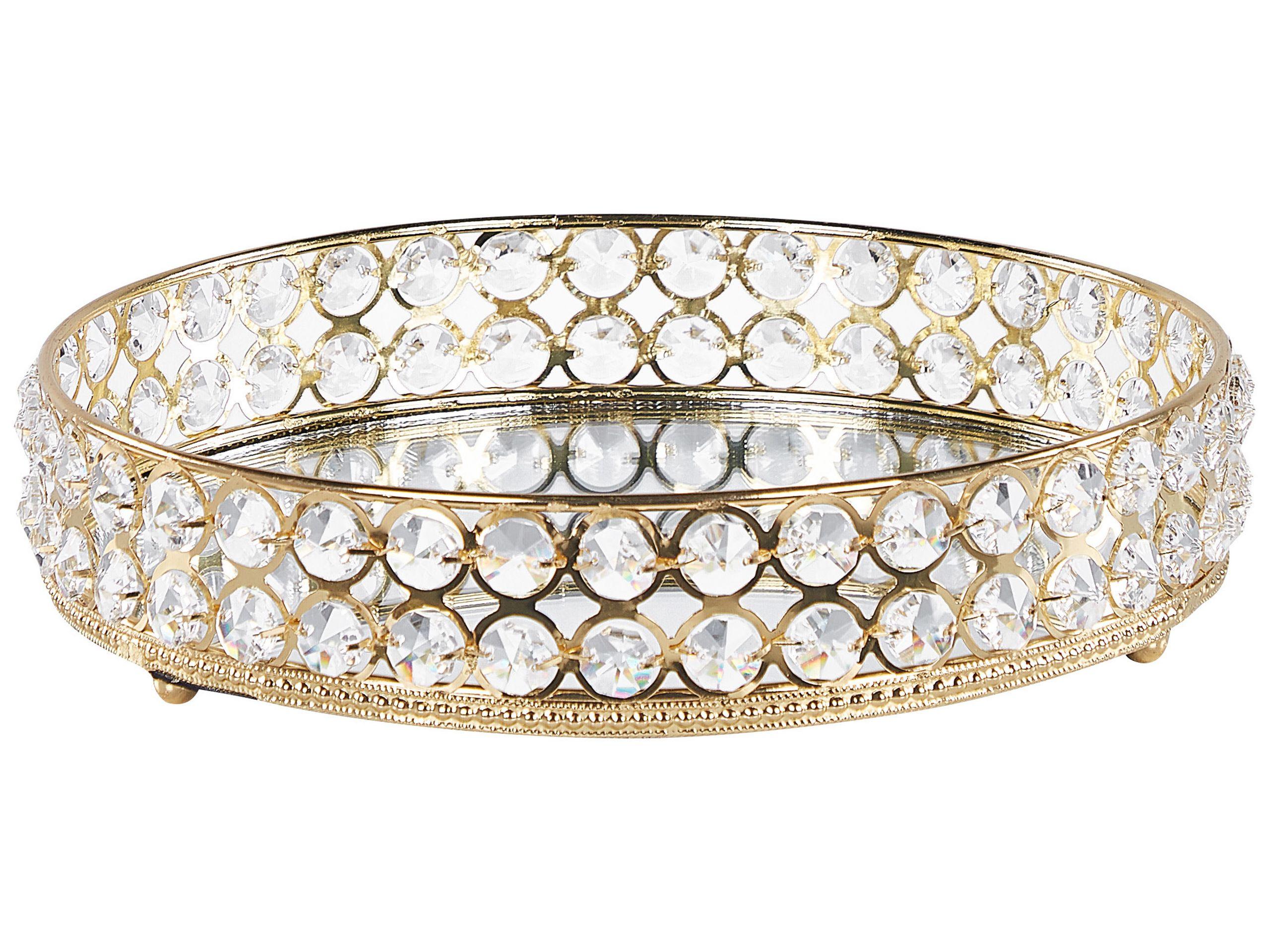 Image of Tablett Aus Eisen Glamourös Vatan Unisex Gelbgold