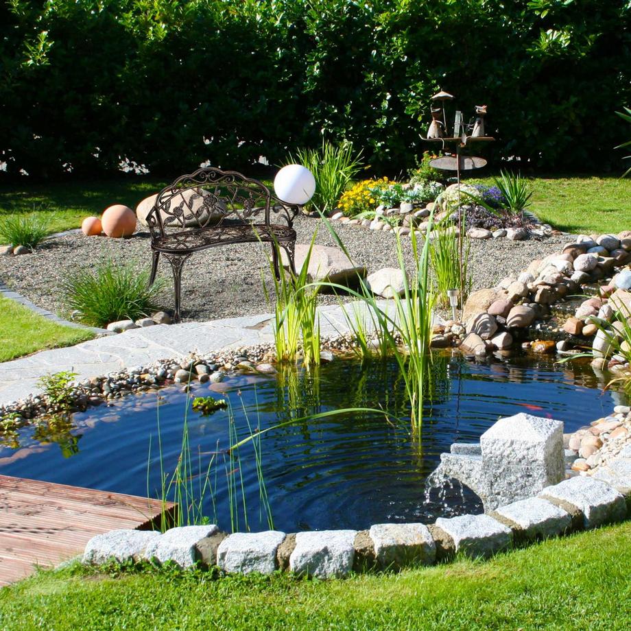 B2X Gartenbank mit Rosen  