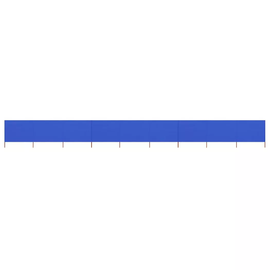 vidaXL 9-teiliges Windschutzgewebe 1200 x 80 cm Azurblau