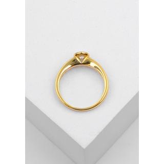 MUAU Schmuck  Solitaire Ring Diamant 0.25ct. Gelbgold 750 