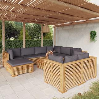 VidaXL set divani da giardino Teak riciclato  