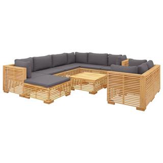 VidaXL set divani da giardino Teak riciclato  