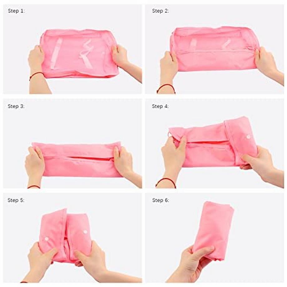 Only-bags.store  Travel Suitcase Organizer Set 9-teilige Packwürfel, Multifunktionale wasserdichte Packwürfel 