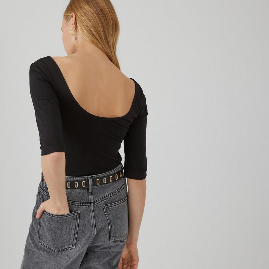 La Redoute Collections T-Shirt Col Danseuse  