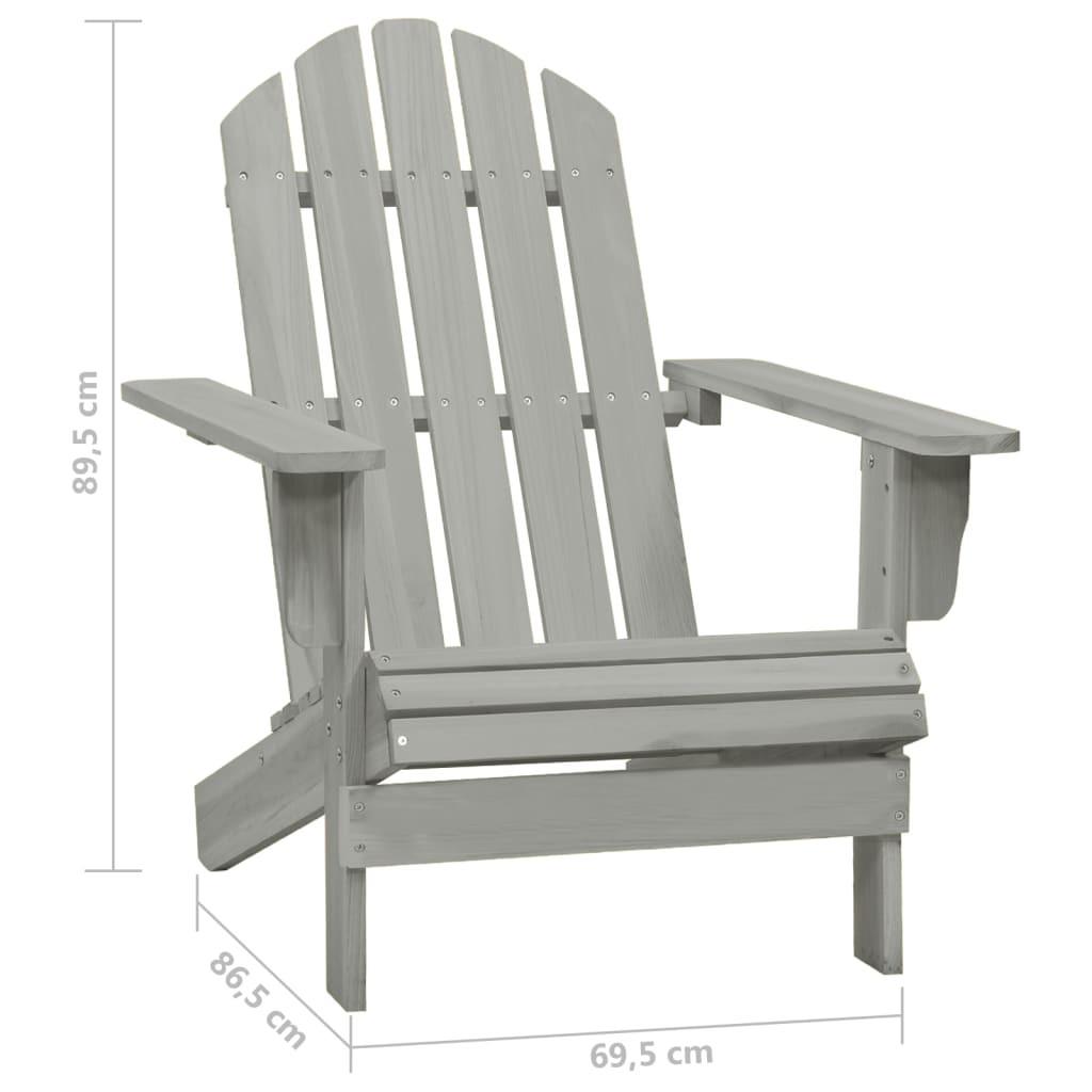 VidaXL Chaise de jardin bois  