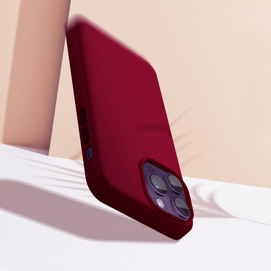Avizar  Coque iPhone 14 Pro Max Moxie Lie de vin 