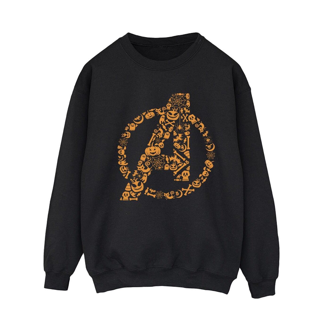 Image of Avengers Halloween Logo Sweatshirt Damen Schwarz XXL