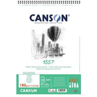 CANSON CANSON Skizzenpapier A3 31412A005 180g, weiss 30 Blatt  