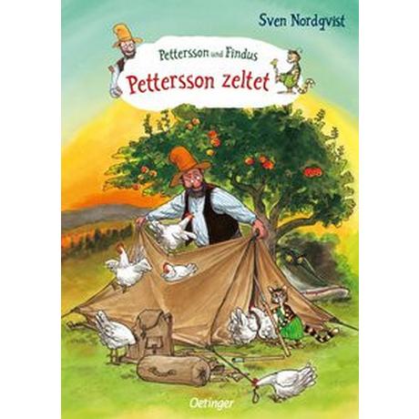 Pettersson und Findus. Pettersson zeltet Nordqvist, Sven; Nordqvist, Sven (Illustrationen); Kutsch, Angelika (Übersetzung) Copertina rigida 