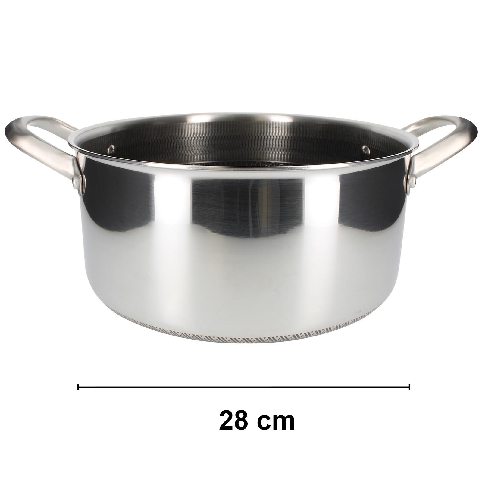 Cheffinger Pentola inox premium antiaderente 28 cm  