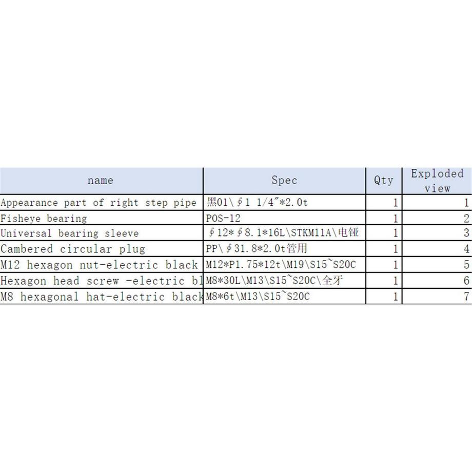 DOMYOS  Telaio braccio pedale 