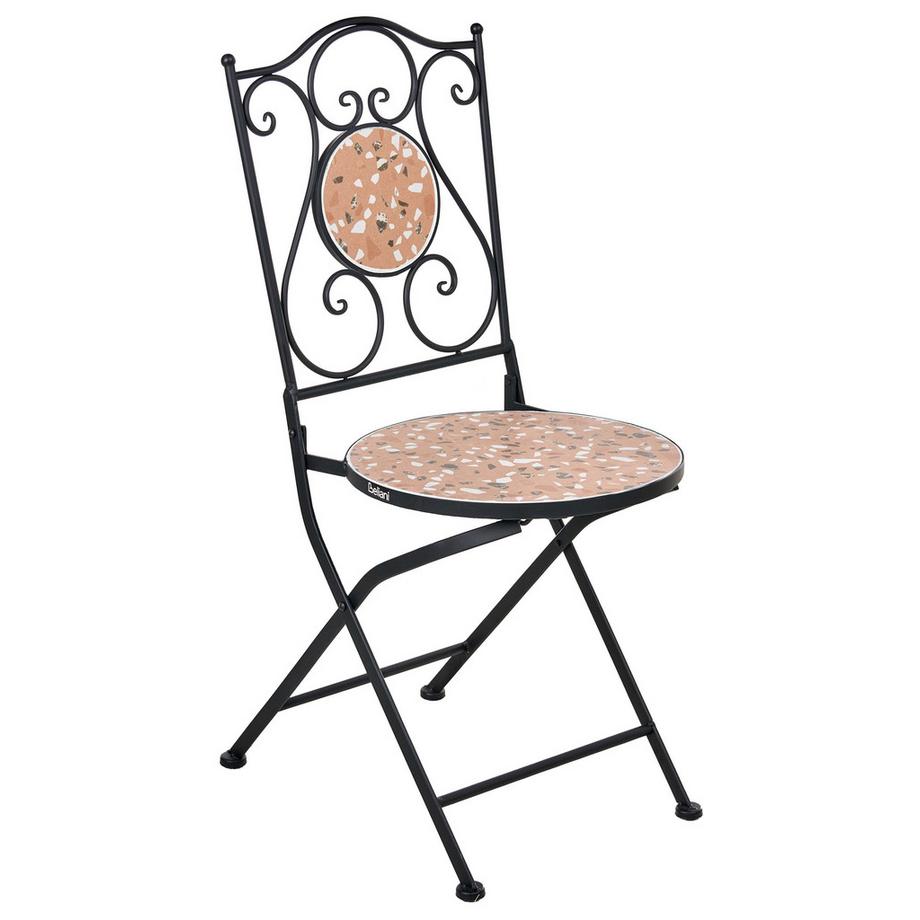 Beliani Set di 2 sedie da giardino en Ferro Mediterraneo ADRANO  