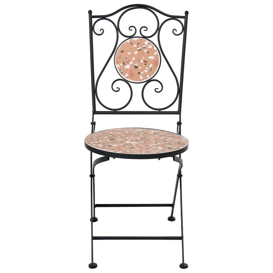 Beliani Set di 2 sedie da giardino en Ferro Mediterraneo ADRANO  