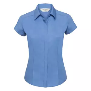 Collection Easy Care Fitted Poplin Bluse, kurzarm