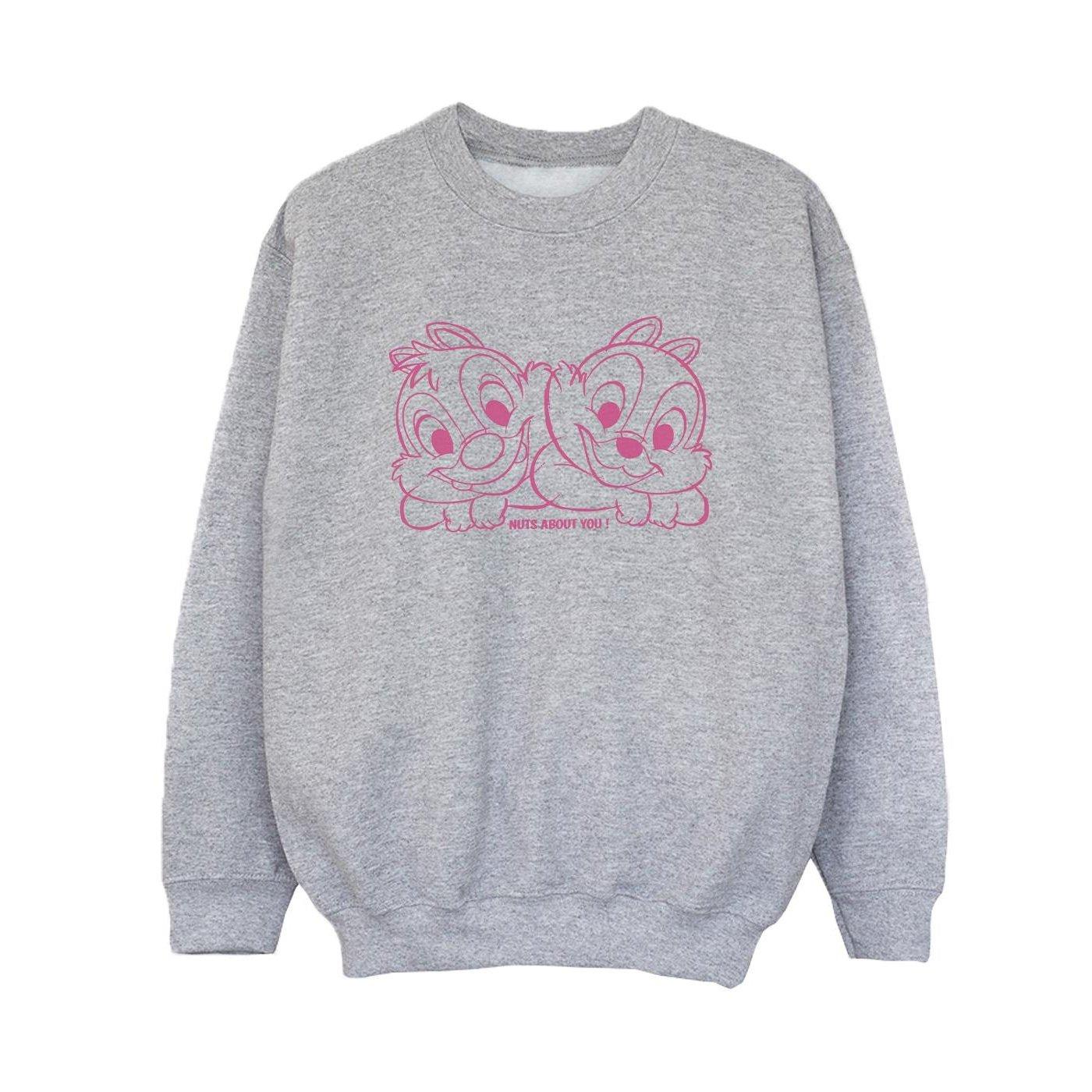Image of Chip 'n' Dale Nuts About You Sweatshirt Unisex Grau 152-158