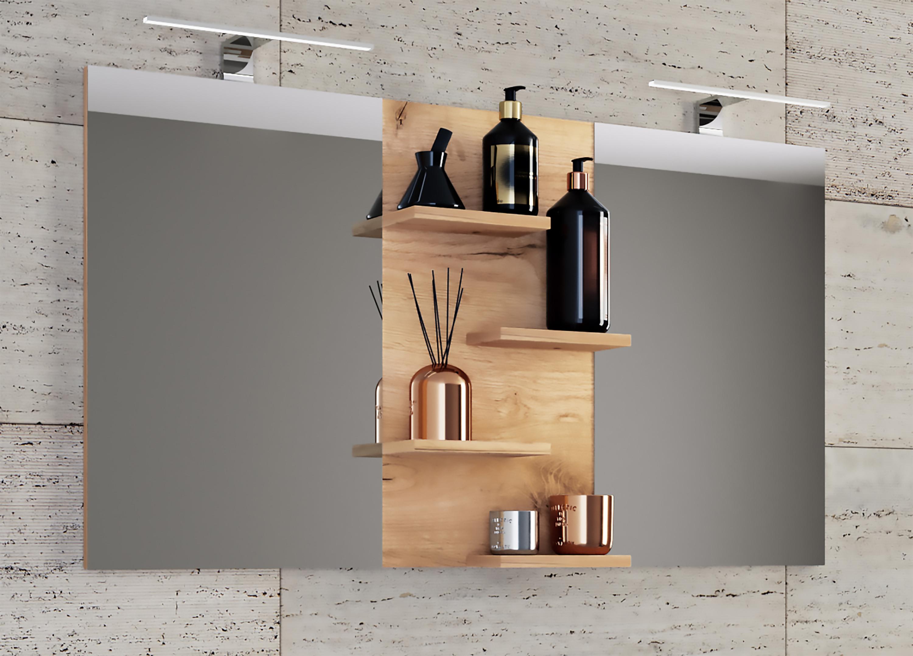 VCM Miroir de salle de bain large miroir mural miroir suspendu salle de bain miroir Budasi étagère  