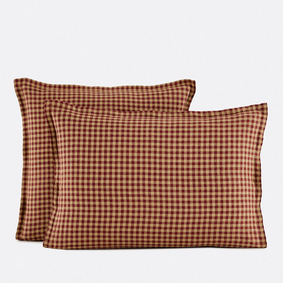 Taie d'oreiller en lin lavé