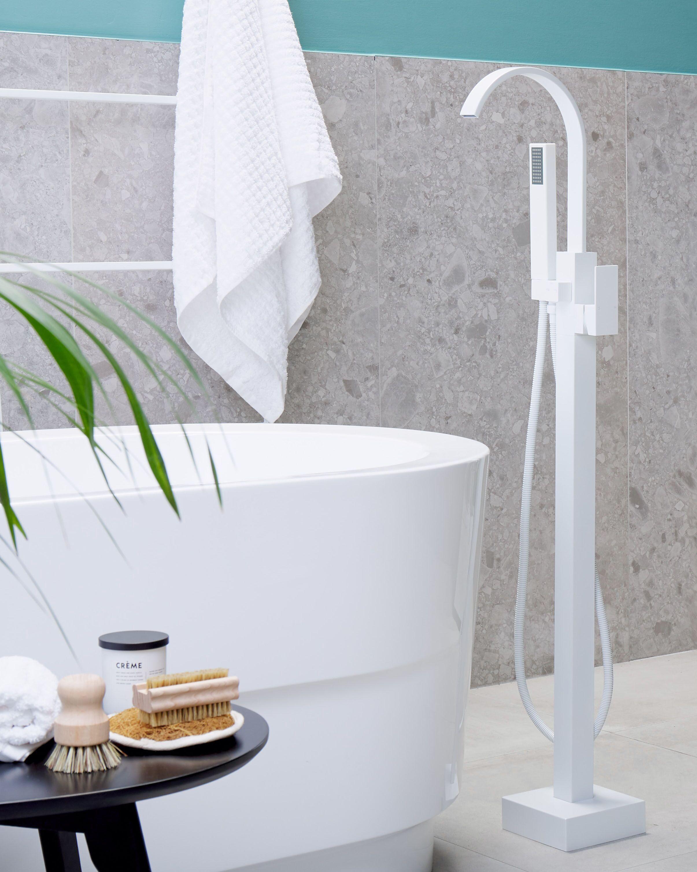 Beliani Rubinetteria per vasca da bagno freestanding en Ottone Moderno RIBBON  