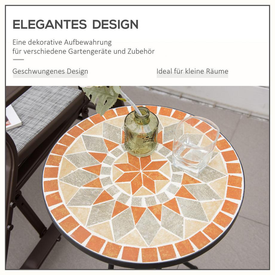 Outsunny Garten Beistelltisch  