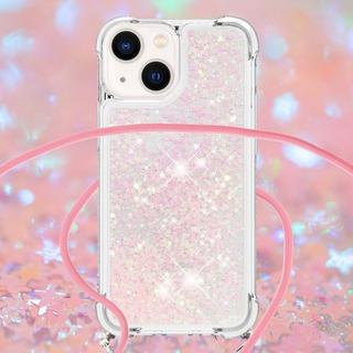 Cover-Discount  iPhone 15 Plus - Glitzer Hülle mit Umhängeband 