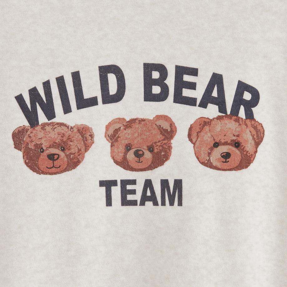 La Redoute Collections  2er-Pack Schlafanzüge aus Samt mit Teddybär-Motiv 