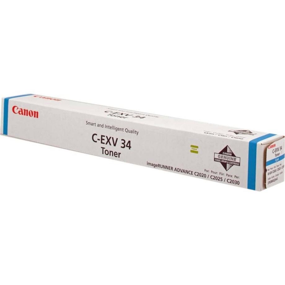 Canon  C-EXV 34 cartuccia toner 1 pz Originale Ciano 
